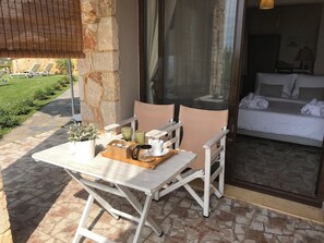 Studio, Sea View | In-room safe, blackout curtains, soundproofing, iron/ironing board - Palamidi Apartments (Kassandra)