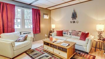 Télévision, lecteur de DVD, livres