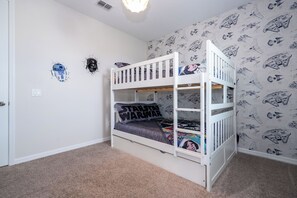 Premium House, 4 Bedrooms | Children’s theme room - Stunning 4Bd w Pool Gameroom Solara Resort 9008 (Kissimmee)