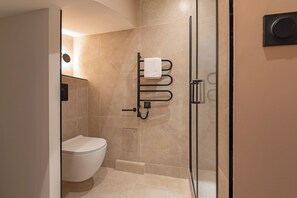 Shower, hair dryer, towels, soap - Cozy 1-bedroom apartment with AC in amazing Toulouse (Toulouse)