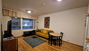 Living area - Modern Seaside Apartment | Metro & Market Nearby (Helsinki)
