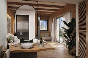 Villa, 1 camera da letto, accesso alla piscina, vista piscina | Piscina | Piscina coperta, piscina stagionale all'aperto