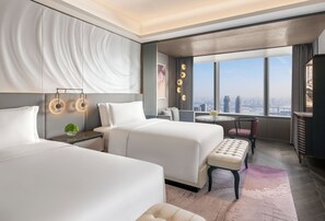Premier Yangtze River View Double | Down comforters, memory foam beds, minibar, in-room safe - The Ritz-Carlton, Wuhan (Wuhan)