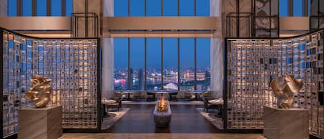Sala de estar en el lobby