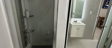 Towels, soap, toilet paper