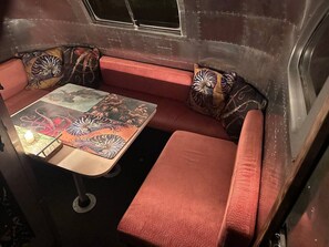 Interior - Off-grid trailer stay with valley views and dark skies (Devon)