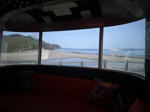 Interior - Off-grid trailer stay with valley views and dark skies (Devon)