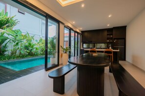 Family Triple Room, Balcony, Pool View | Dining - Pasih Seseh Villa by Bali Cabin (Kabupaten Badung, Bali)