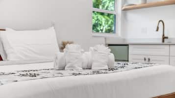 1 soverom, strykejern/-brett, wi-fi (inkludert) og sengetøy