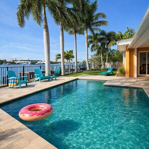 Et oppvarmet basseng