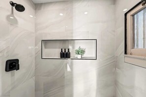 Shower, hair dryer - Prestigious Hills Estate | Stunning Pool & Hot Tub Views (San Diego)