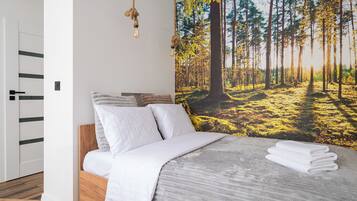 Iron/ironing board, WiFi, bed sheets