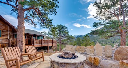 Mountain getaway with separate bunkhouse, deck, & trail access