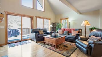 Fernseher, Kamin, Bücher