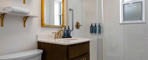 Towels, soap, toilet paper