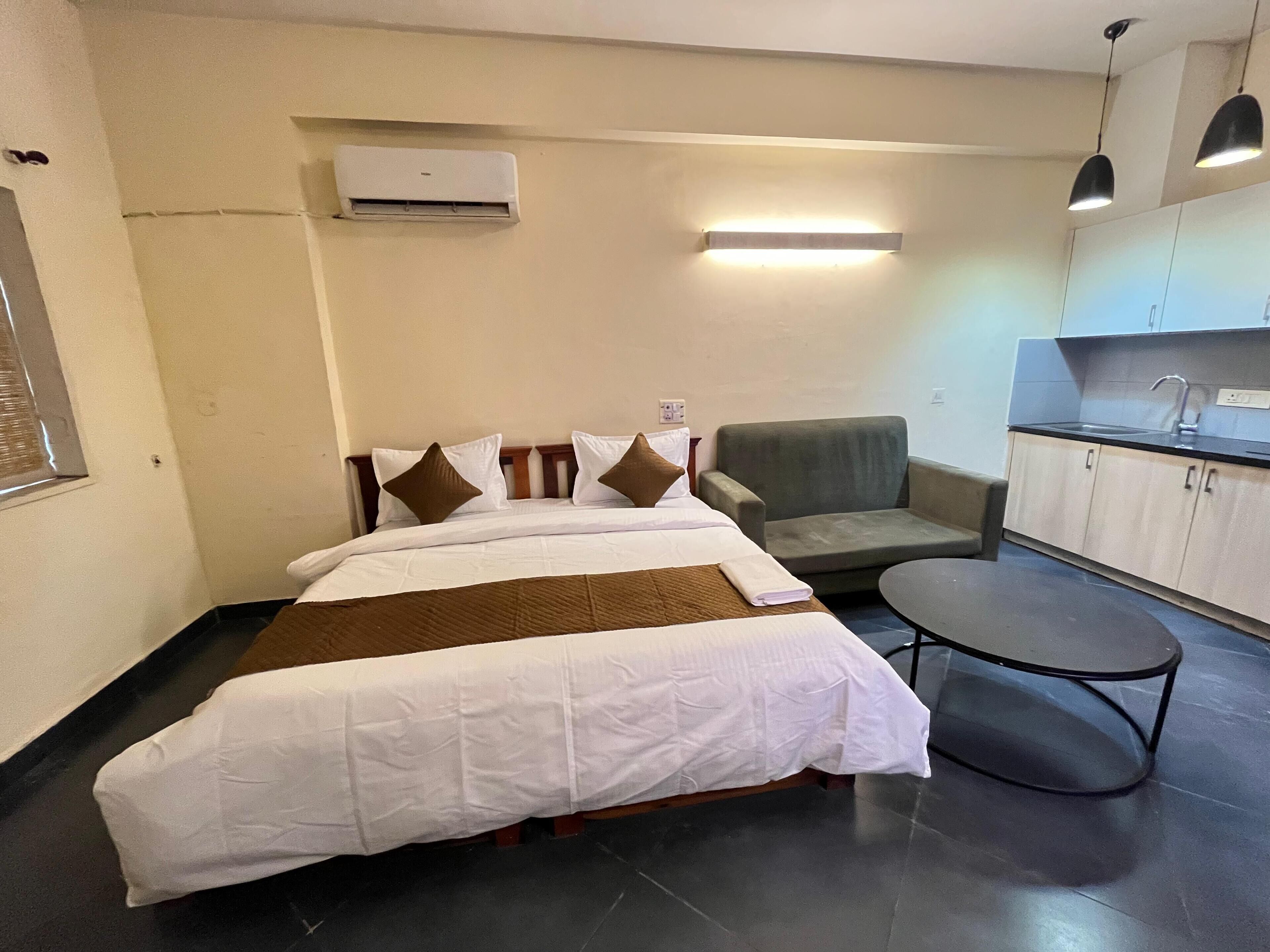 1 室のベッドルーム、アイロン / アイロン台、WiFi、ベッドシーツ