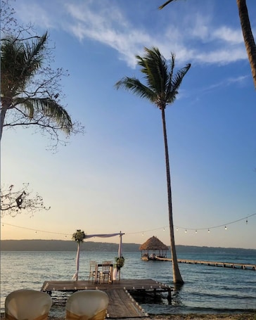Terrace/patio. Remote Work Paradise | Nature + Fast WiFi | Villa Tayasal | Near Tikal, Airport