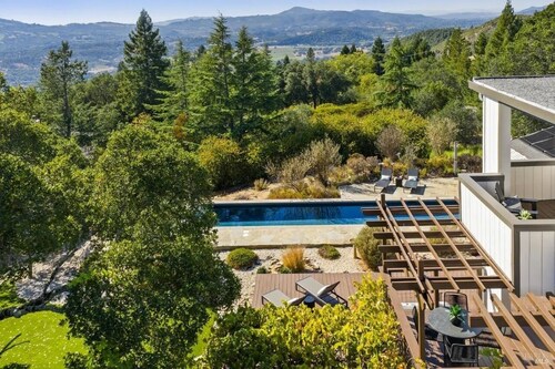 Glen Ellen Wine Country Retreat w/pool, hot tub, Bocce, tree-house & more