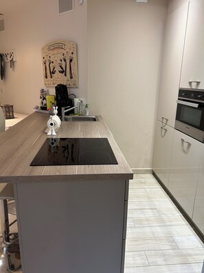 Microwave, oven, stovetop, dishwasher - Sea view of the golf of St Tropez contemporary villa garden terraces quiet (Grimaud)