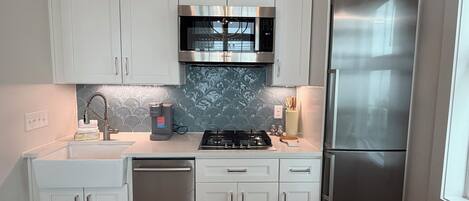 KĂŒhlschrank, Mikrowelle, Herdplatte, GeschirrspĂŒler