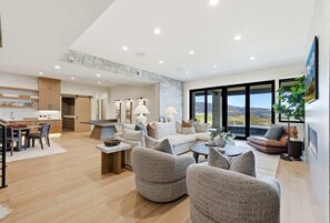 Rec Room Living Area - Level  2 - Lake View Retreat: Hot Tub | Large-Group Friendly (Heber City)