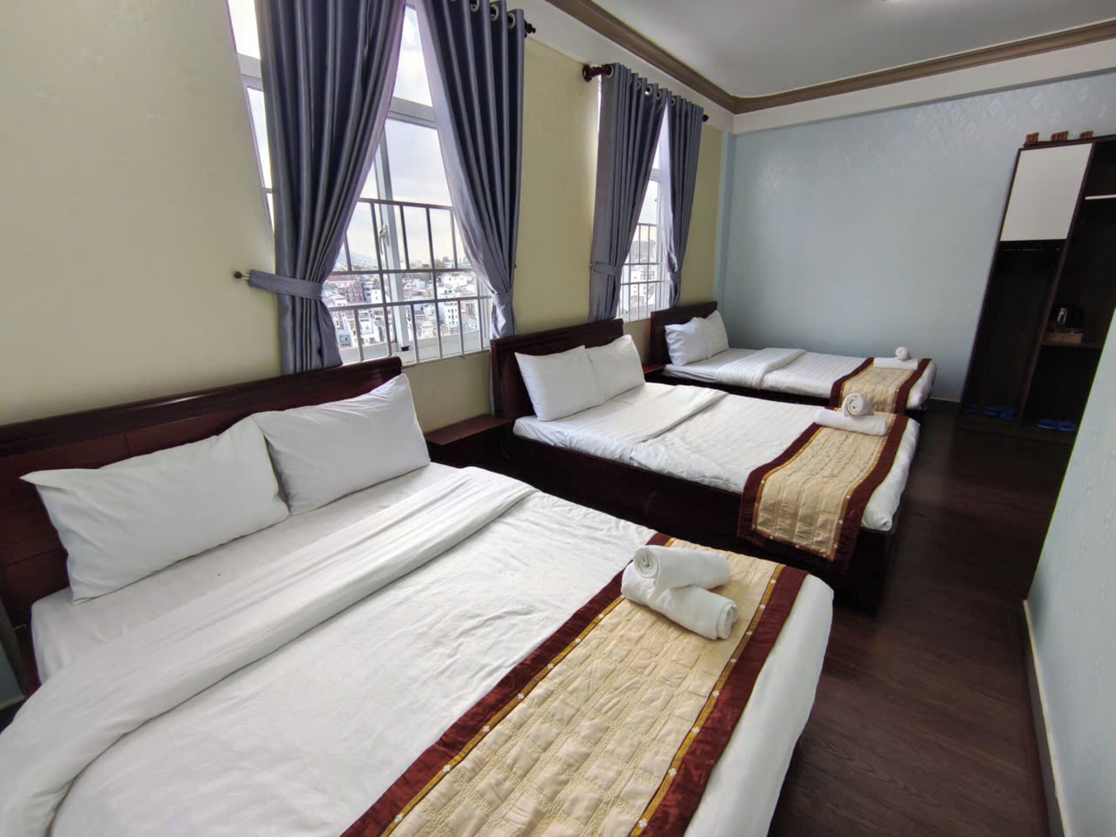 Family Shared Dormitory, City View | Blackout drapes, soundproofing, iron/ironing board, free WiFi