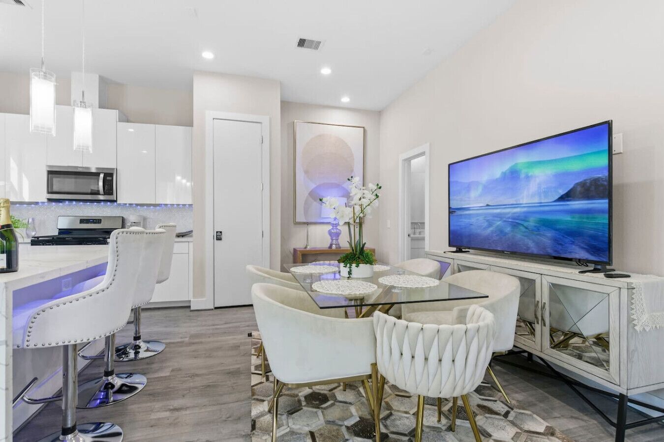 Stylish dining space designed for comfort and convenience.
