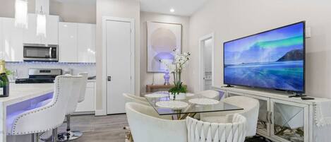 Stylish dining space designed for comfort and convenience.