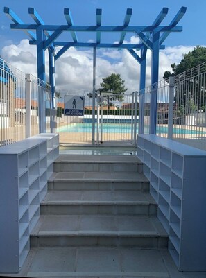 Piscine extérieure, piscine chauffée