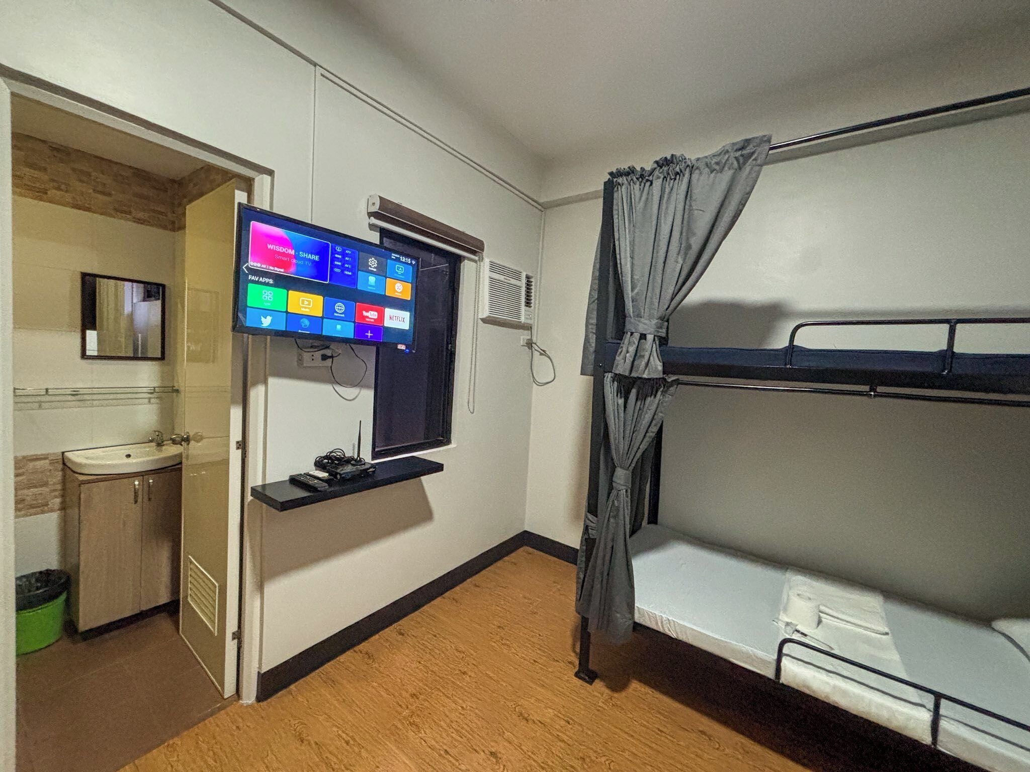 1 غرفة نوم وواي فاي وملاءات أسرّة