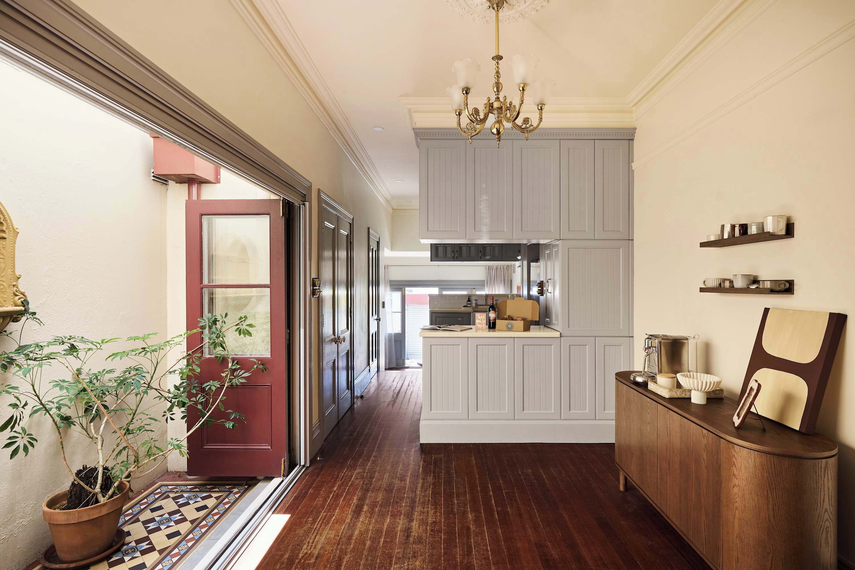 Kitchen perfect for meal prep.
