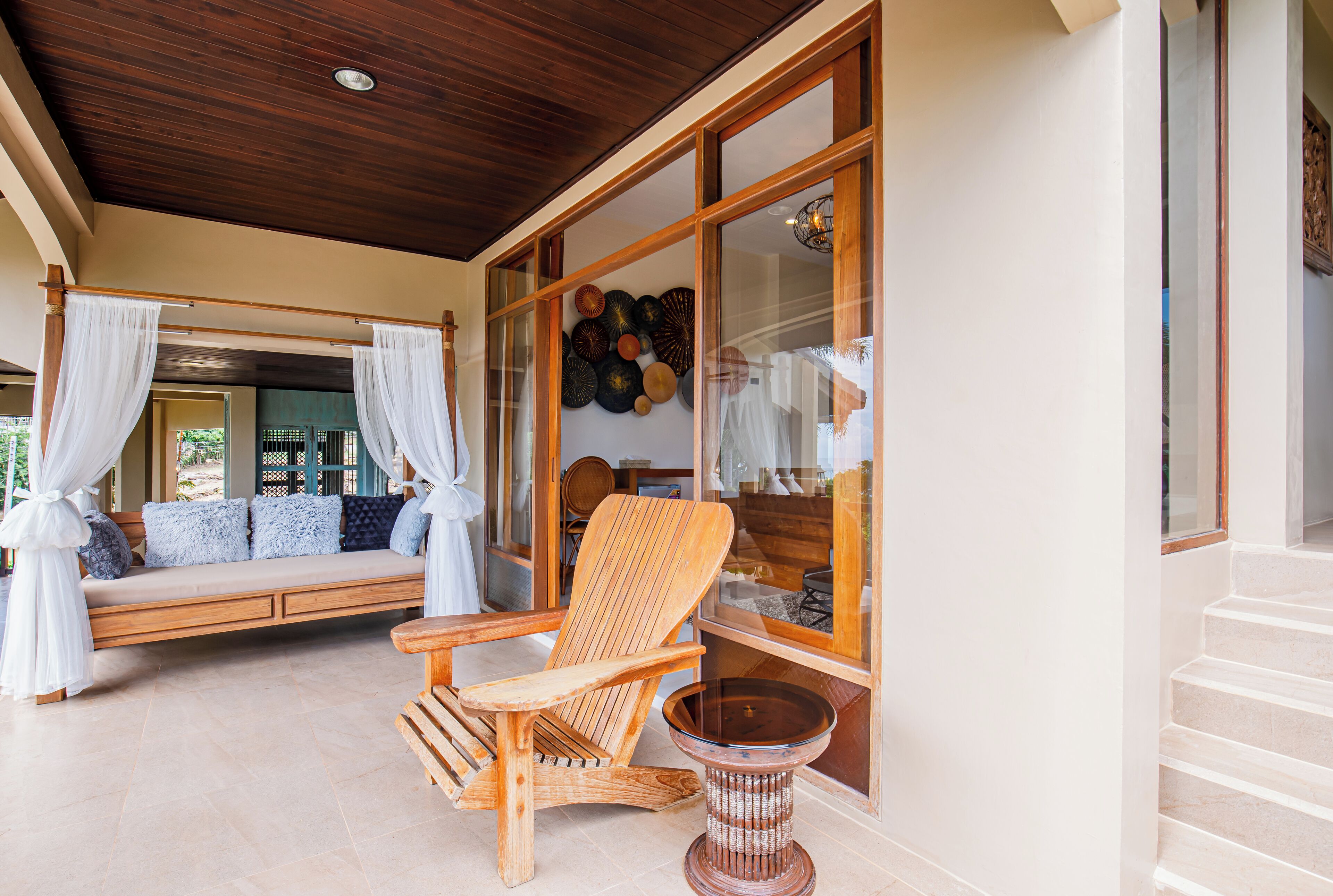 ห้องดีลักซ์ทริปเปิล, วิวทะเล | ลานระเบียง/นอกชาน