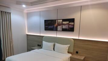 Familiesuite, 2 soverom | Lydisolert, strykejern/-brett, wi-fi (inkludert) og rullestolvennlig