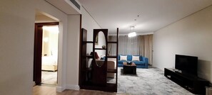 Family Suite, 2 Bedrooms | Living area | Flat-screen TV - Sadeem Al Fajr Hotel Suites (Taif)