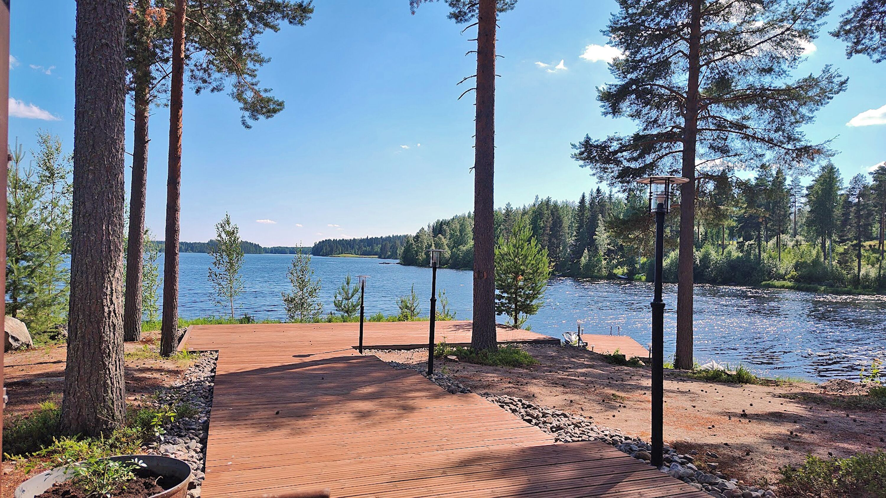 Private beach, rowing, fishing