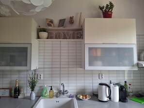 Private kitchen - ❤ NEW FineFlatApt: view, Andel, "very home" (Prague)