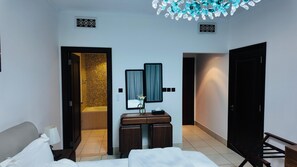Iron/ironing board, WiFi, bed sheets -  Dubai Deluxe 2-Bedroom apartment  in Downtown with Burj KhalifaView (Dubai)