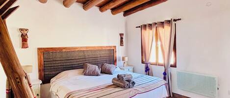 2 bedrooms, in-room safe, iron/ironing board, travel cot