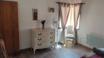 2 bedrooms, in-room safe, iron/ironing board, travel cot