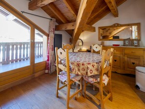 Dining - Loft studio 4 pers 3* in Valloire with balcony (Valloire)