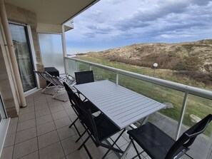 Outdoor dining - Cozy apartment in Stella-beach, 5p with parking (Cucq)