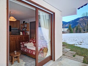 Terrace/patio - Family apartment near lifts, parking, south terrace (Châtel)