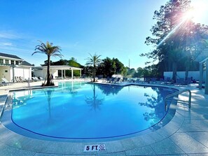 A heated pool - 546 Augusta Drive-6 Seat Golf Cart, Beach Access, Resort Pool, Golf Course! (Miramar Beach)
