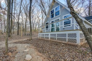 Interior - A-frame Cabin w/ Deck: 8 Mi to Lake Hawkins! (Hawkins)