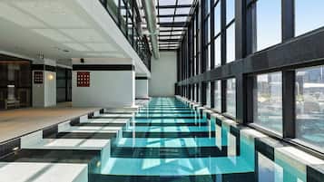 Indoor pool, a heated pool