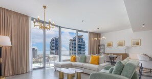 Apartment, Balcony, City View | Living area - LUX The Dubai Marina Skyline Suite 2 (Dubai)