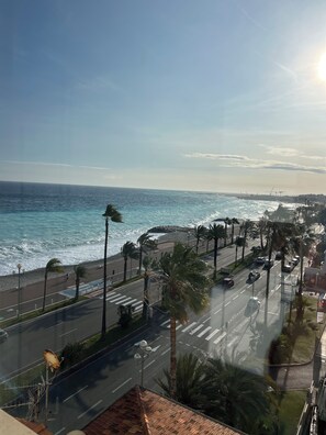 Beach/ocean view - Adorable t2 with breathtaking view and sea access Pets welcome (Nice)