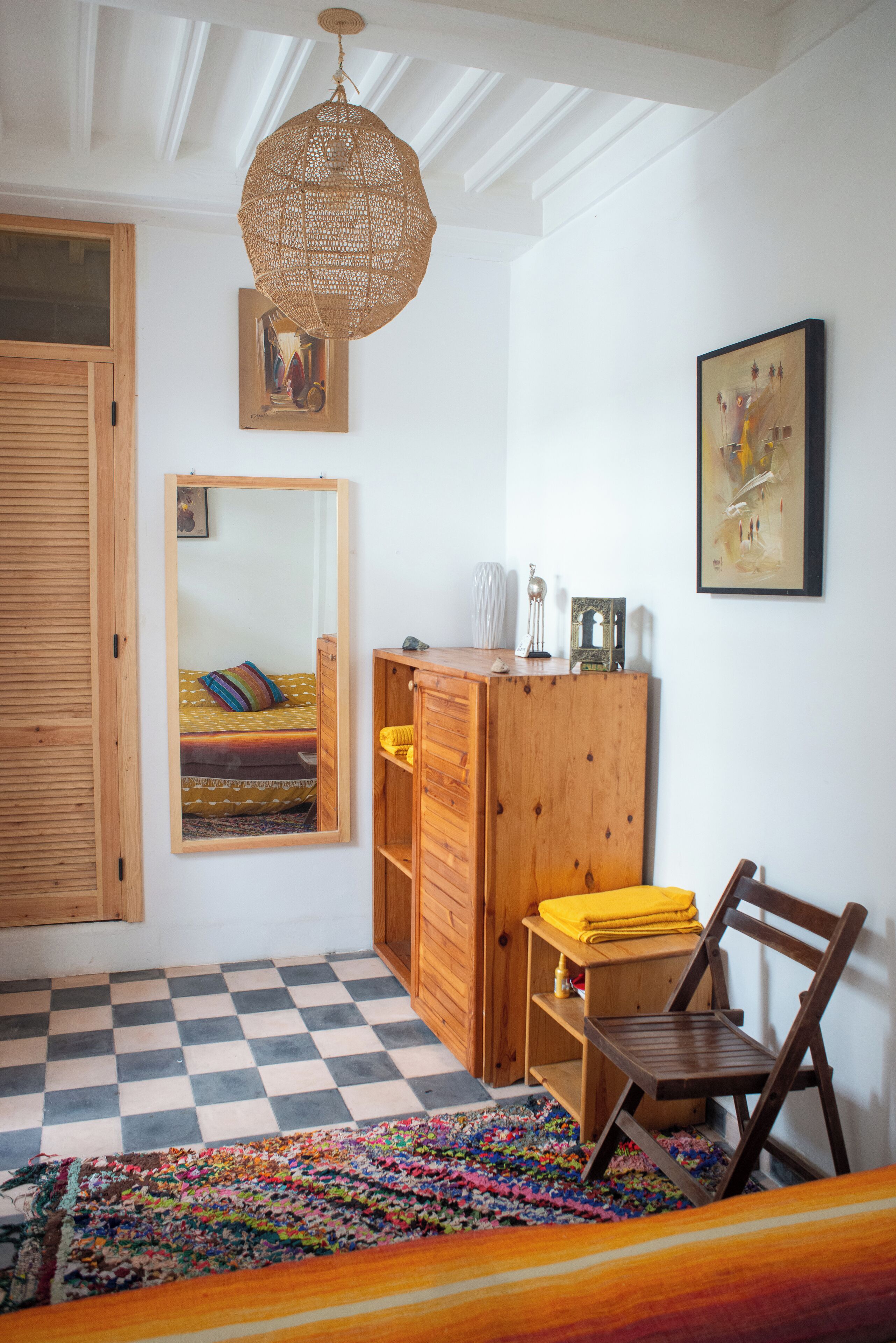 Chambre Double Supérieure, patio, vue cour intérieure