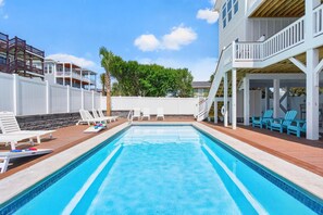 Pool - Ultimate Luxury 7-bedroom, 7+bathroom w/private pool &elevator, steps from the beach (Holden Beach)