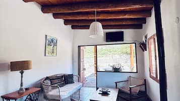 Smart-tv och eldstad